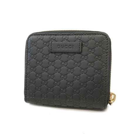 leather bi-fold wallet with web gucci|Gucci bifold wallet microguccissima.